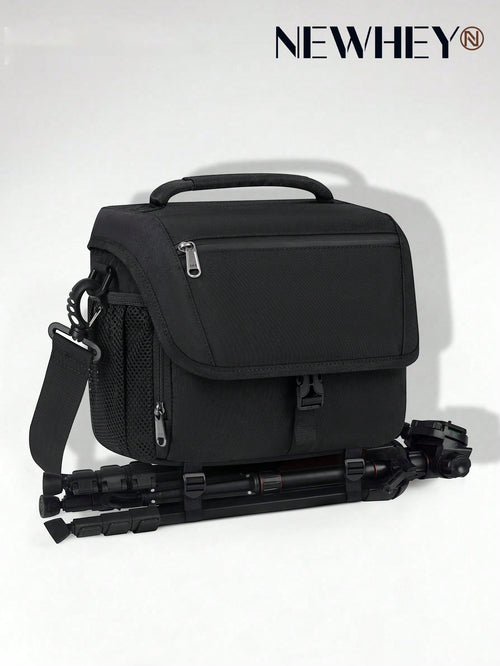 NEWHEY Camera Bag, DSLR/Mirrorless Camera Bag, With Tripod Holder, Waterproof Camera Crossbody Bag, Professional Photographer Use, With Rain Cover