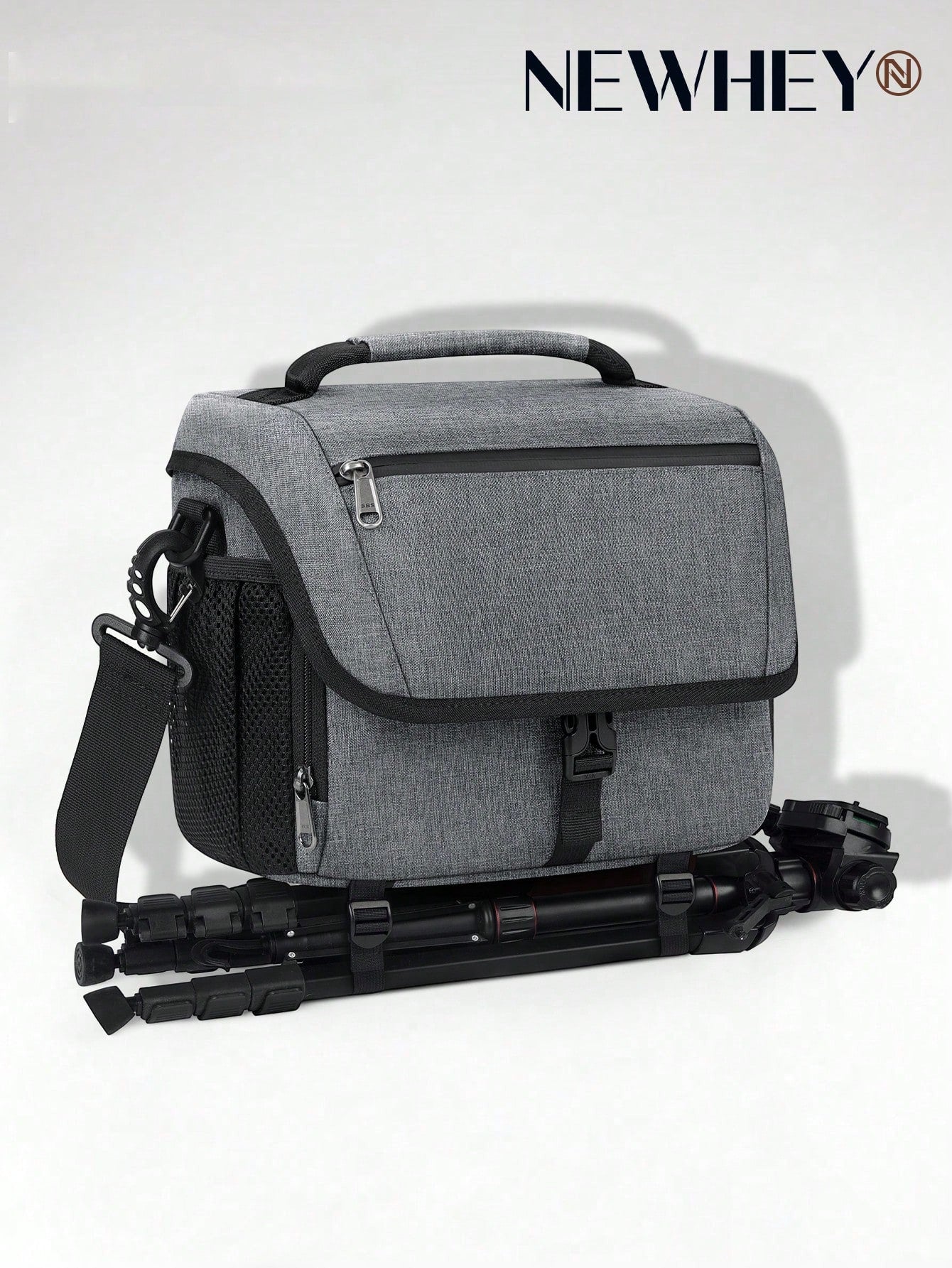 NEWHEY Camera Bag, DSLR/Mirrorless Camera Bag, With Tripod Holder, Waterproof Camera Crossbody Bag, Professional Photographer Use, With Rain Cover