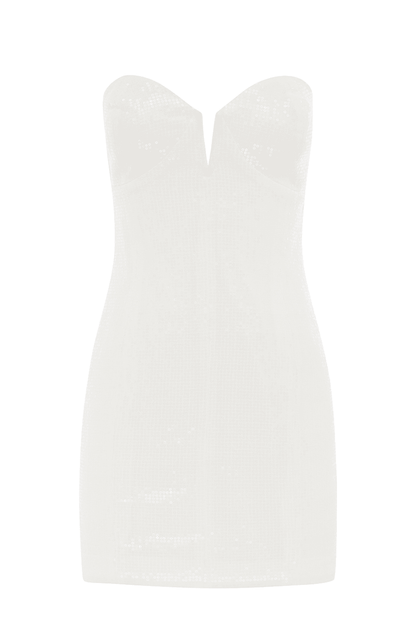 Nicki Mini Dress - White Sequin - JAUS
