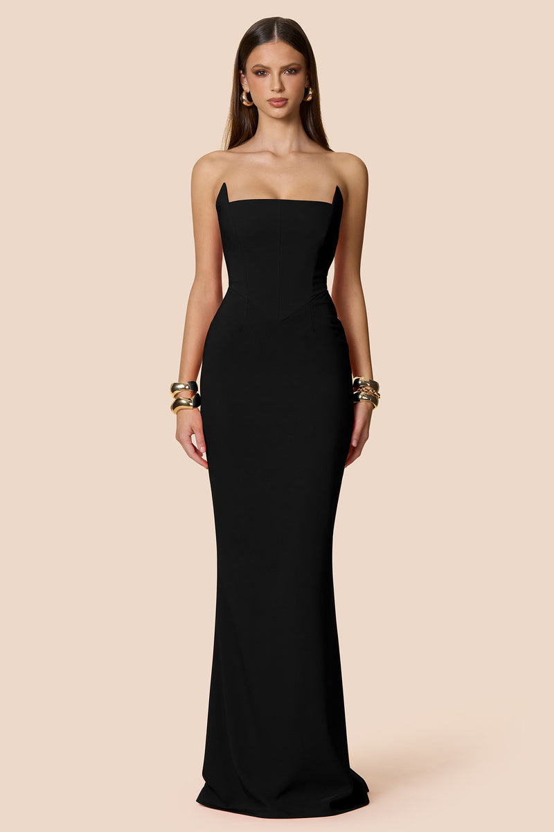 Nookie Aaliyah Strapless Gown - Black