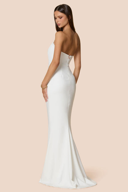 Nookie Aaliyah Strapless Gown - White