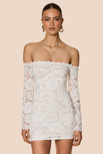Nookie Alessia Mini Dress - Ivory