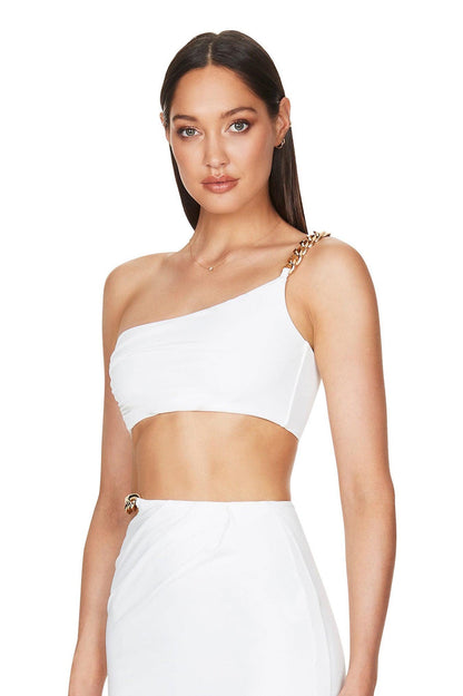 Nookie Alyssa Chain Crop - Ivory - JAUS