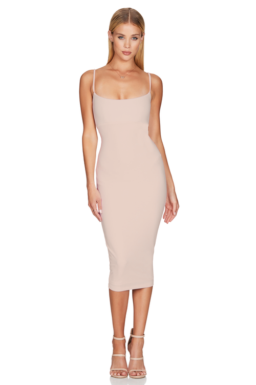 Nookie Bailey Midi Dress - Nude - SHOPJAUS - JAUS