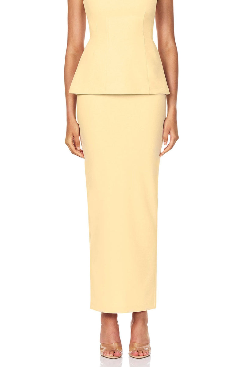Nookie Caroline Maxi Skirt - Lemon - SHOPJAUS - JAUS