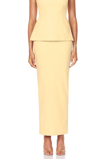Nookie Caroline Maxi Skirt - Lemon - SHOPJAUS - JAUS
