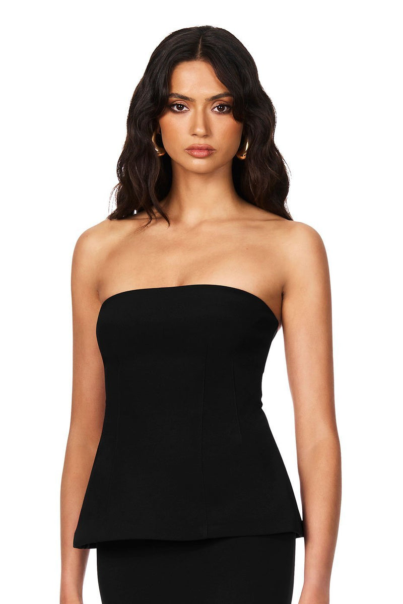 Nookie Caroline Strapless Top - Black - SHOPJAUS - JAUS