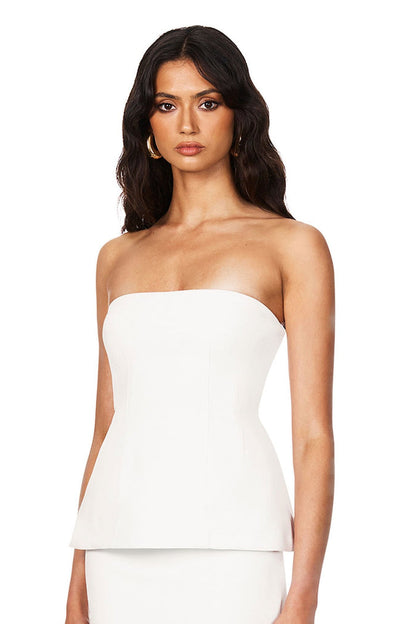 Nookie Caroline Strapless Top - Ivory - SHOPJAUS - JAUS