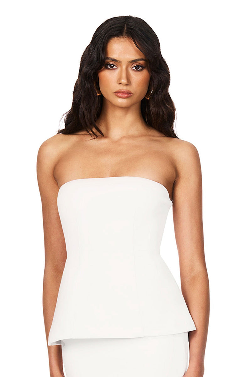 Nookie Caroline Strapless Top - Ivory - SHOPJAUS - JAUS