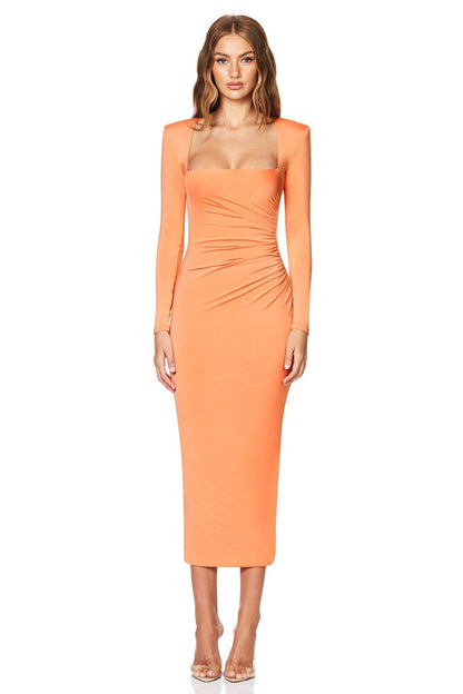 Nookie Dare Midi Dress - Mango - SHOPJAUS - JAUS