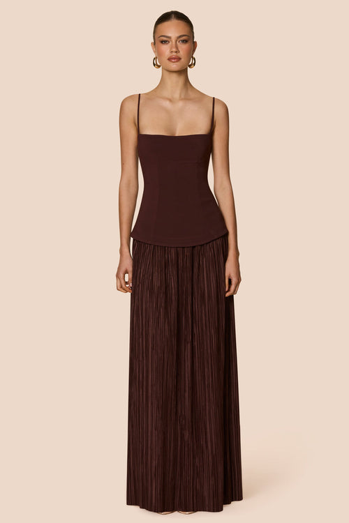 Nookie Darling Maxi Dress - Chocolate