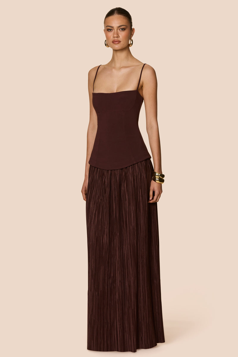 Nookie Darling Maxi Dress - Chocolate