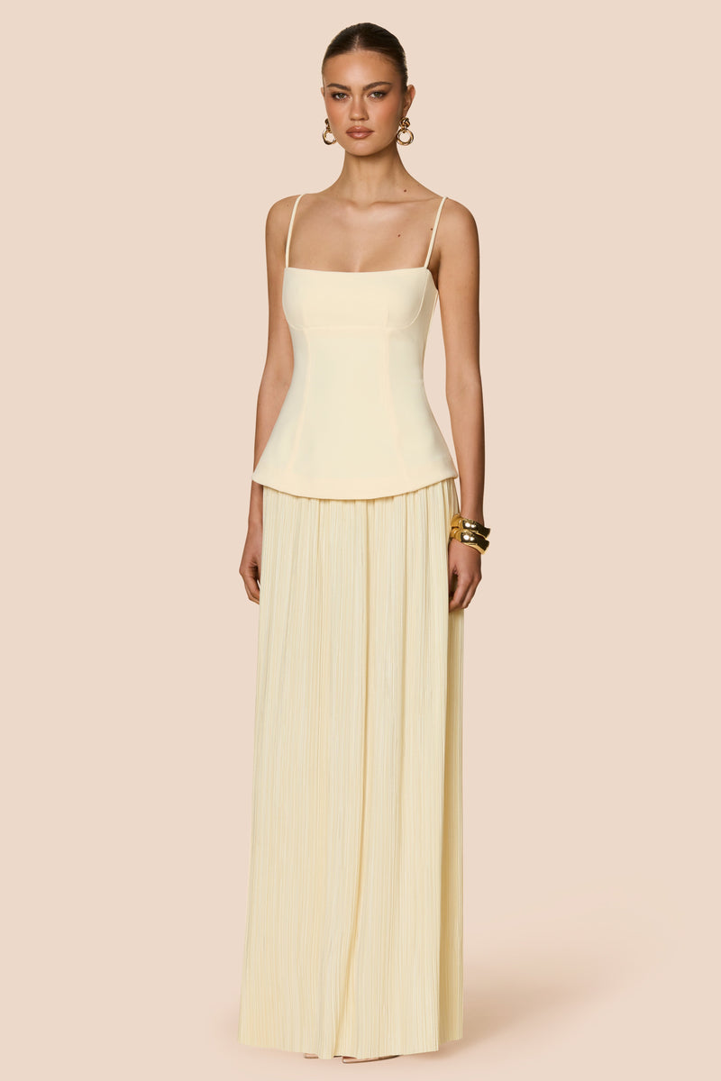 Nookie Darling Maxi Dress - Lemon