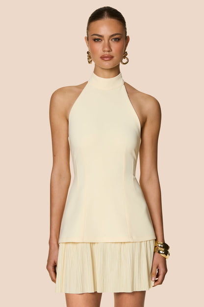 Nookie Darling Mini Dress - Lemon
