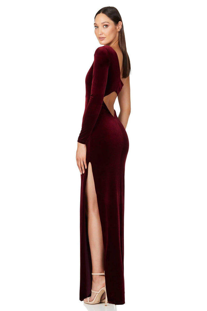 Nookie Dejavu Gown - Wine - JAUS