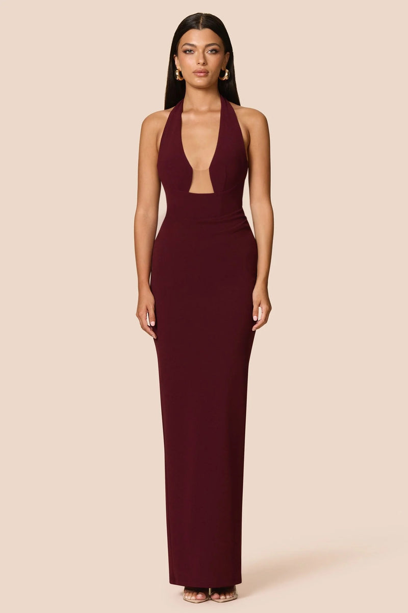 Nookie Demi Gown - Wine