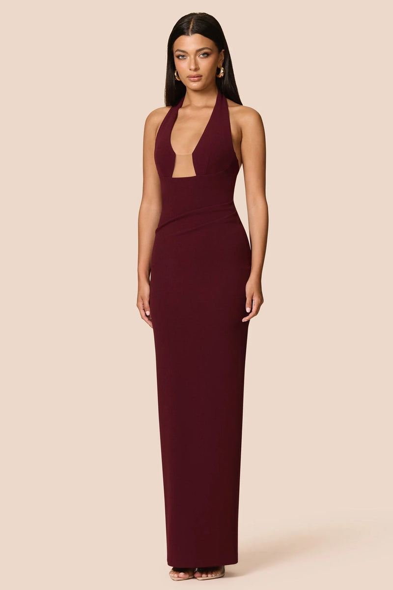 Nookie Demi Gown - Wine