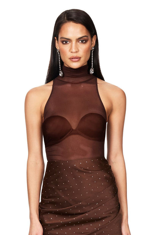 Nookie Eclipse Bodysuit - Cocoa - SHOPJAUS - JAUS