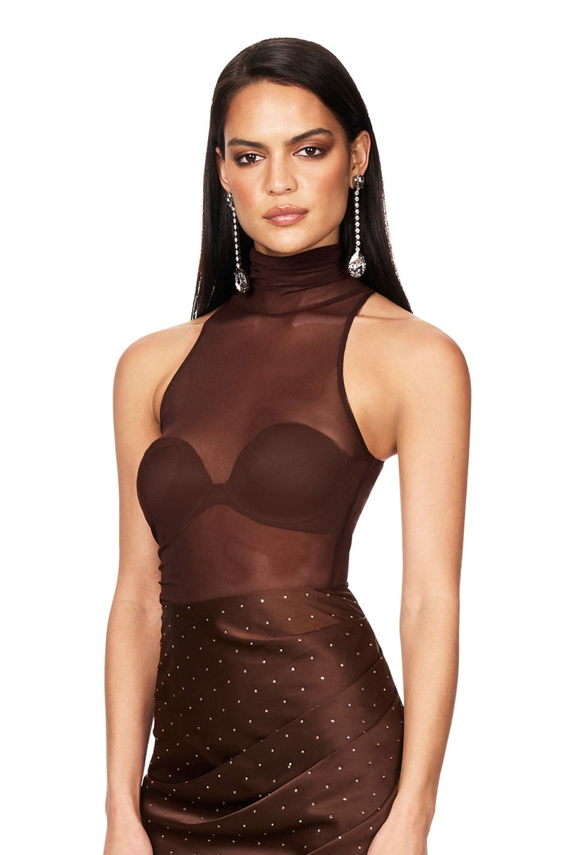 Nookie Eclipse Bodysuit - Cocoa - SHOPJAUS - JAUS