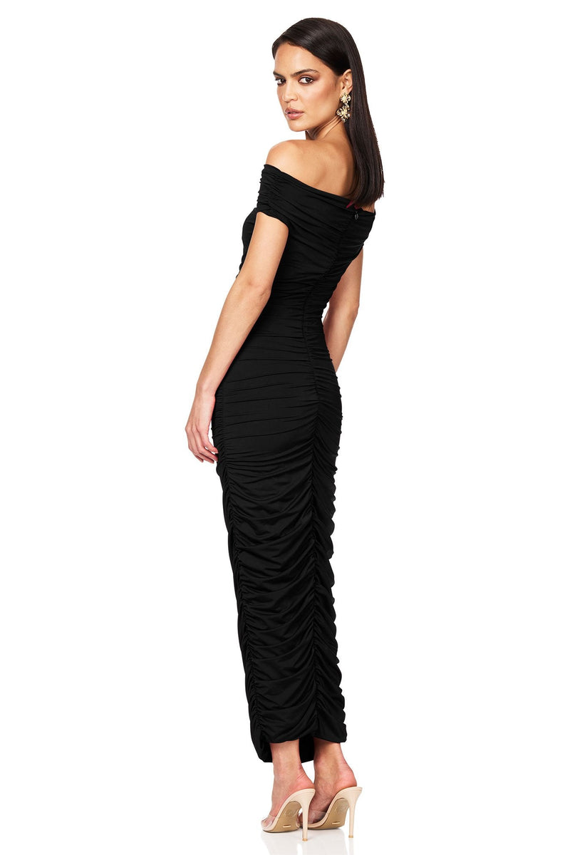 Nookie Element Midi Dress - Black - SHOPJAUS - JAUS