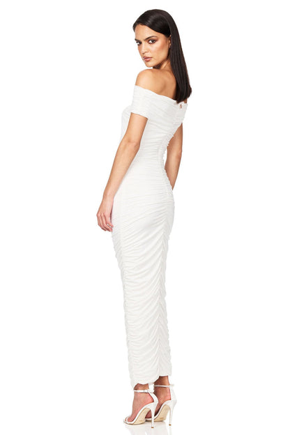 Nookie Element Midi Dress - Ivory - SHOPJAUS - JAUS