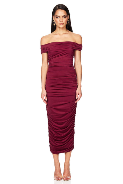 Nookie Element Midi Dress - Magenta - SHOPJAUS - JAUS