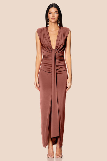 Nookie Giselle Maxi Dress - Cocoa - SHOPJAUS - JAUS