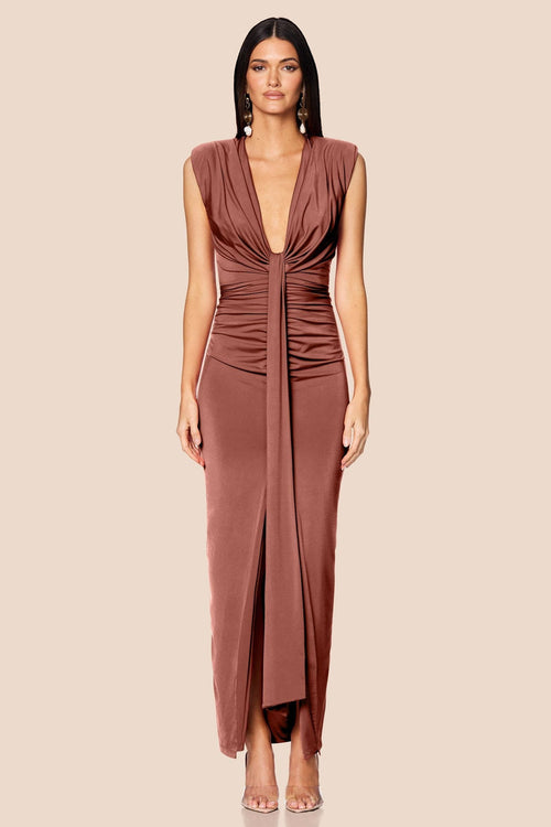Nookie Giselle Maxi Dress - Cocoa - SHOPJAUS - JAUS