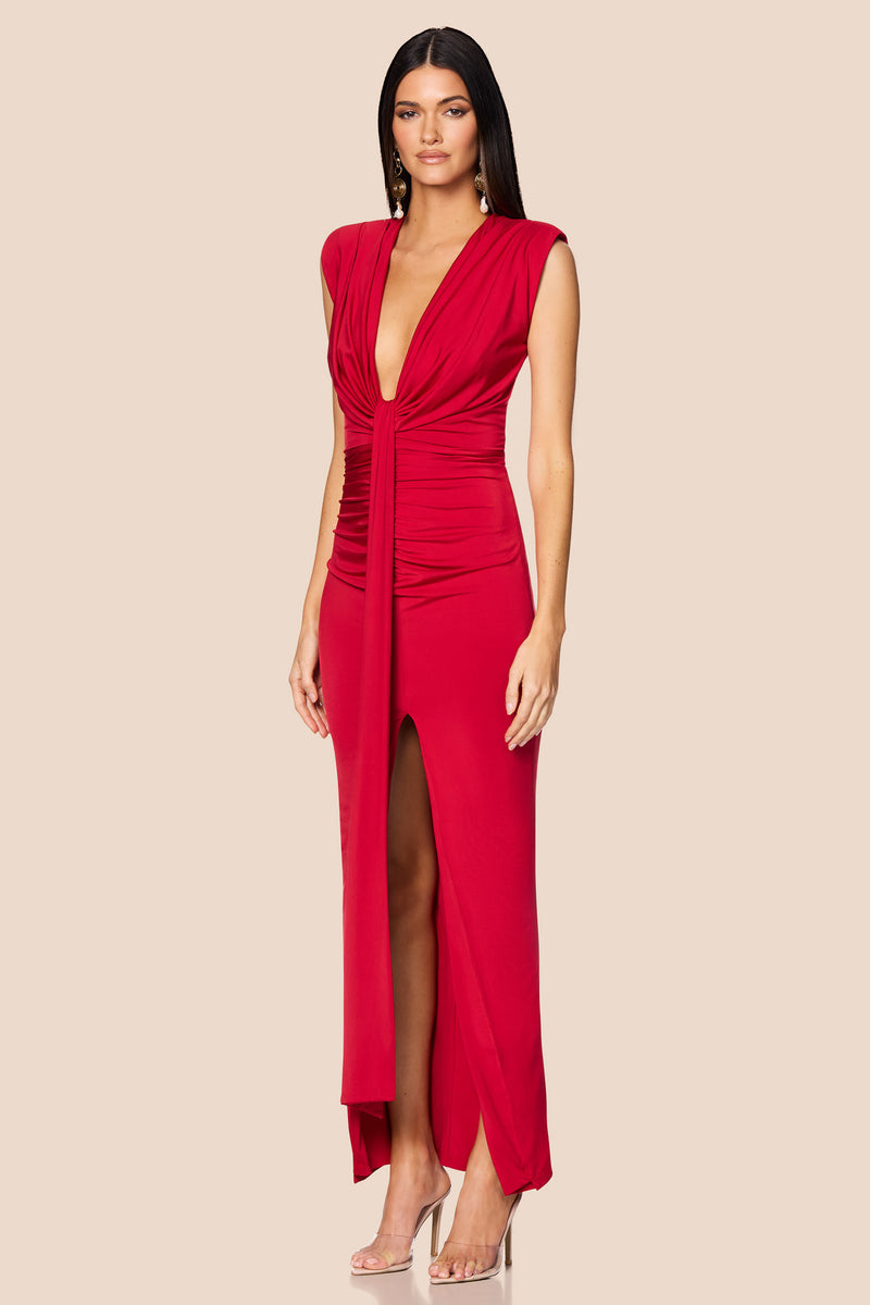 Nookie Giselle Maxi Dress -  Red - SHOPJAUS - JAUS