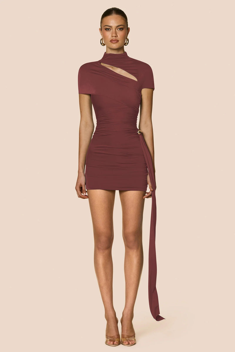 Nookie Helena Mini Dress - Plum