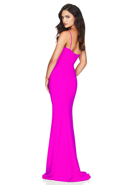Nookie Jasmine One Shoulder Gown - Electric Pink - SHOPJAUS - JAUS