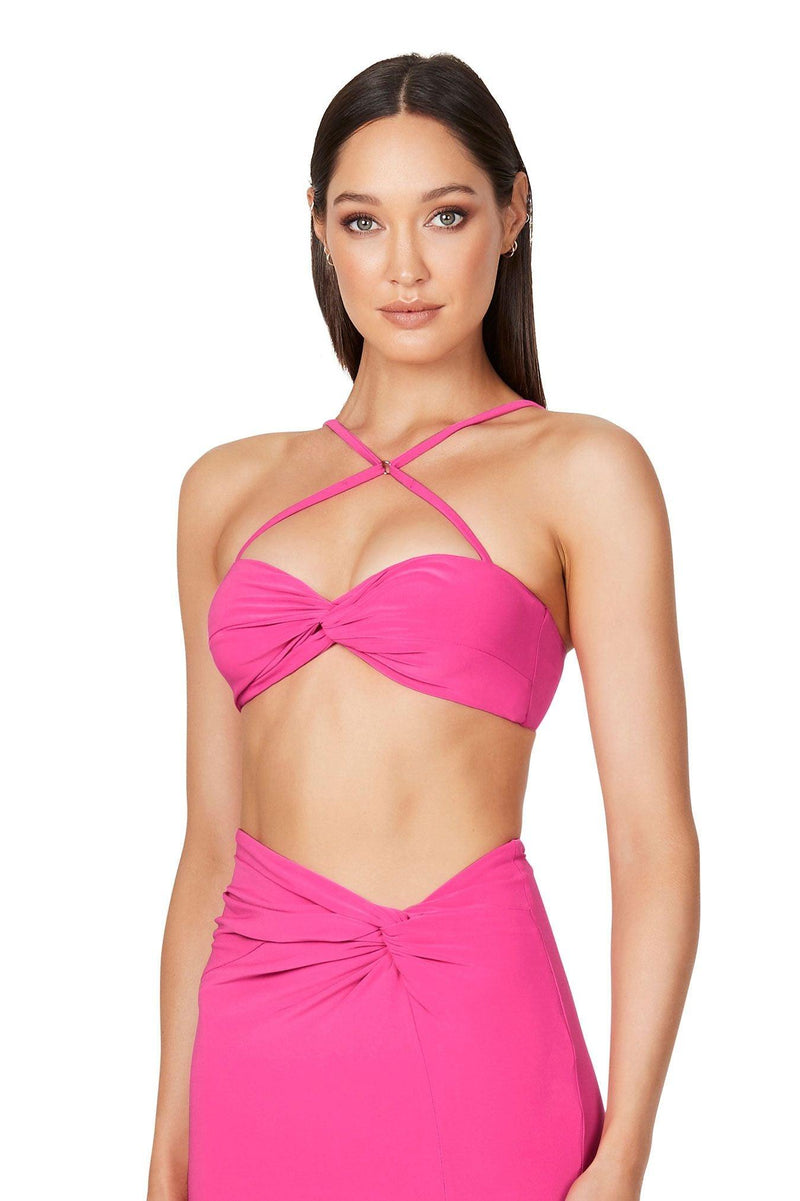 Nookie Jewel Crop - Neon Pink - JAUS