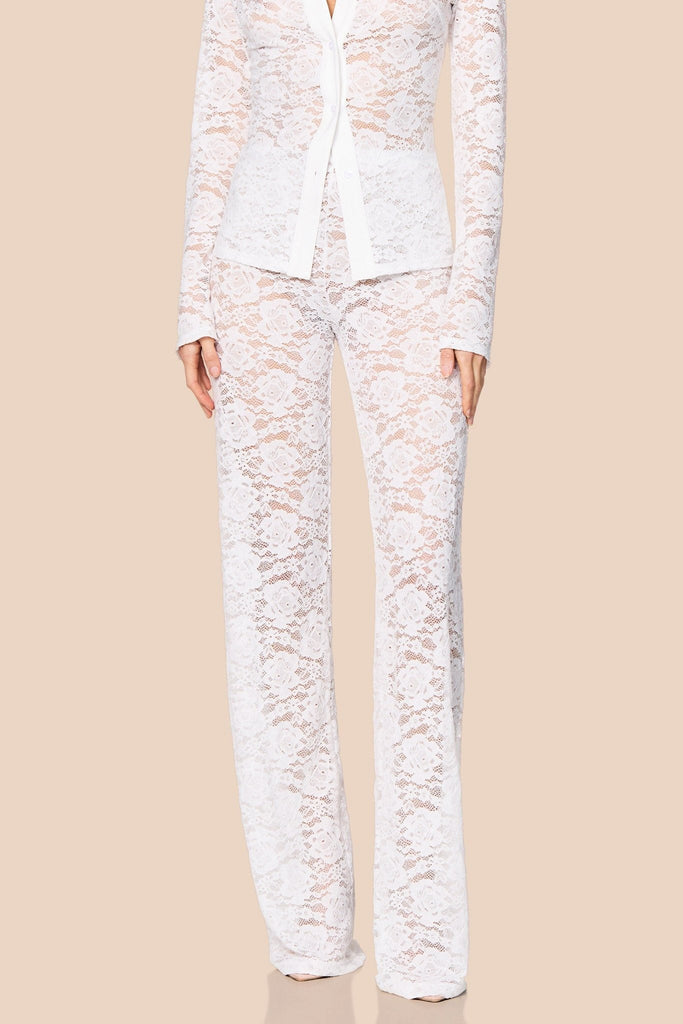 Nookie Lala Pants - White - SHOPJAUS - JAUS
