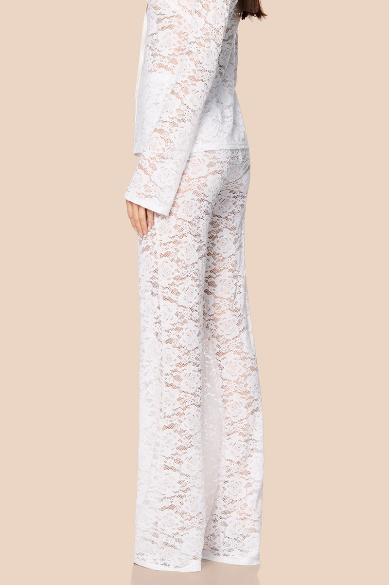 Nookie Lala Pants - White - SHOPJAUS - JAUS