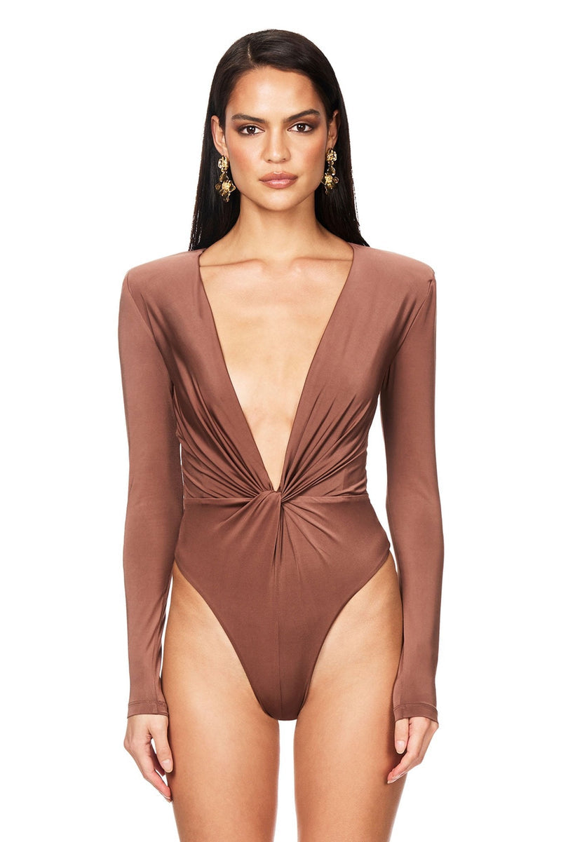 Nookie Legacy Bodysuit - Cognac - SHOPJAUS - JAUS