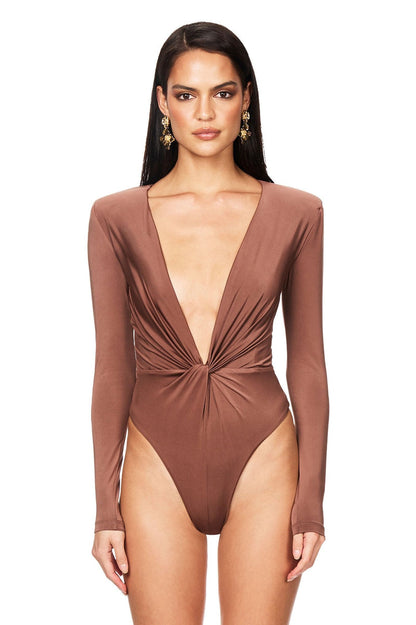 Nookie Legacy Bodysuit - Cognac - SHOPJAUS - JAUS