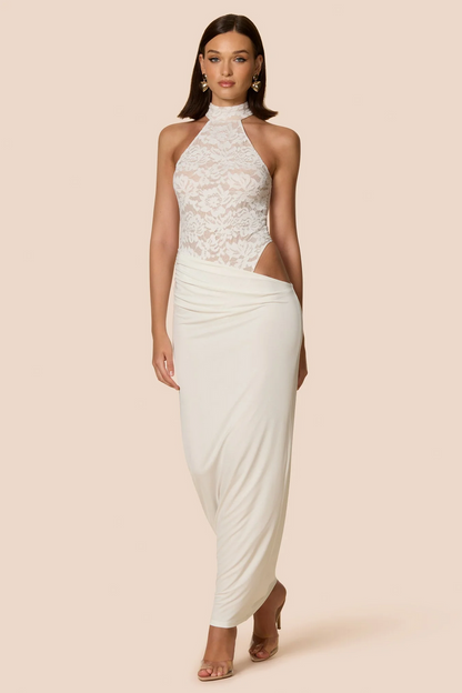 Nookie Lennox Bodysuit Maxi Dress - White
