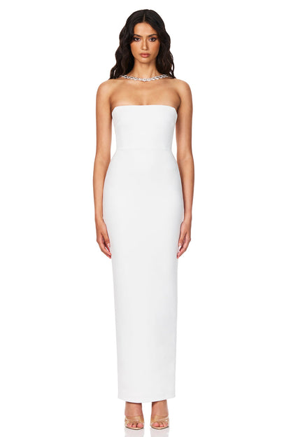 Nookie Madison Gown - White - SHOPJAUS - JAUS