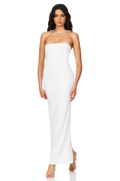 Nookie Madison Gown - White - SHOPJAUS - JAUS