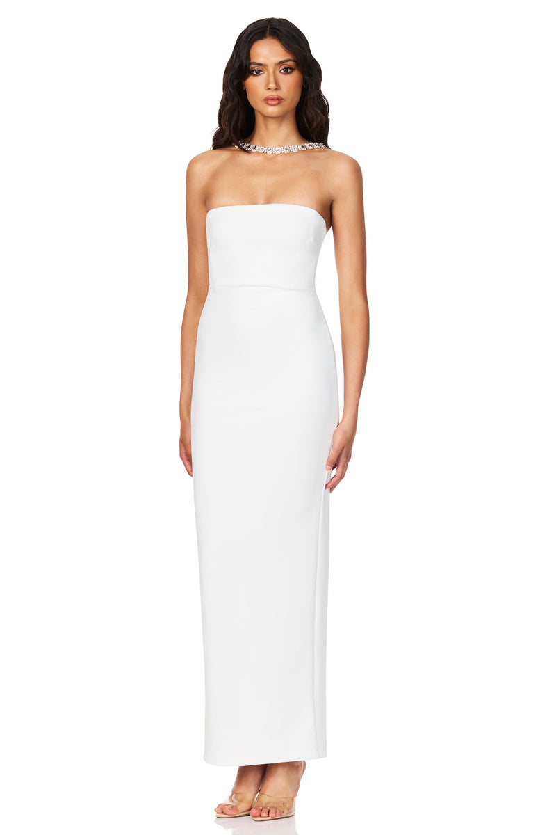 Nookie Madison Gown - White - SHOPJAUS - JAUS
