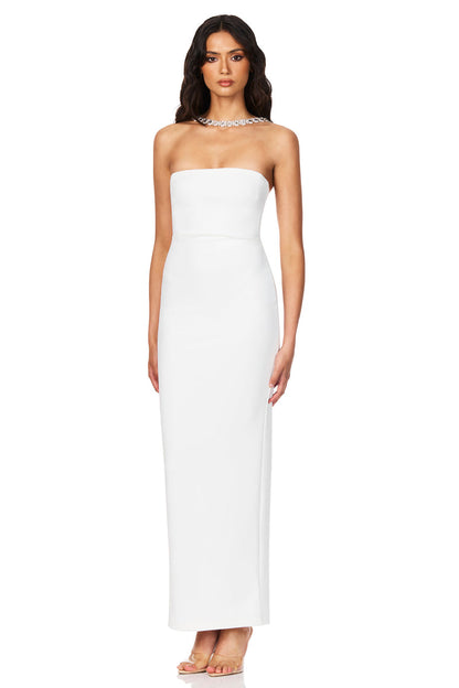 Nookie Madison Gown - White - SHOPJAUS - JAUS