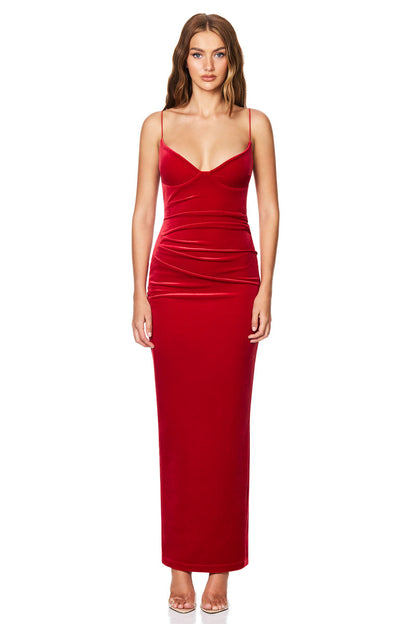 Nookie Mystery Maxi Dress - Red - SHOPJAUS - JAUS