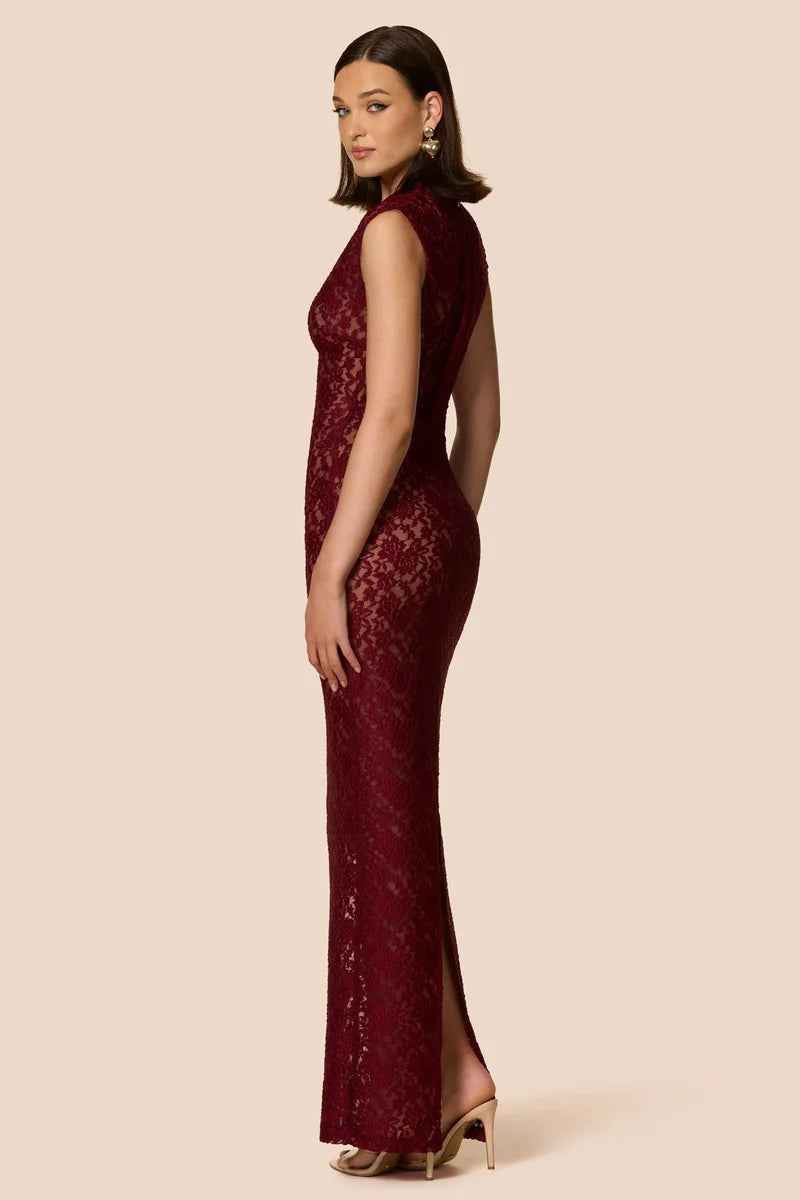Nookie Mystique Maxi Dress - Wine