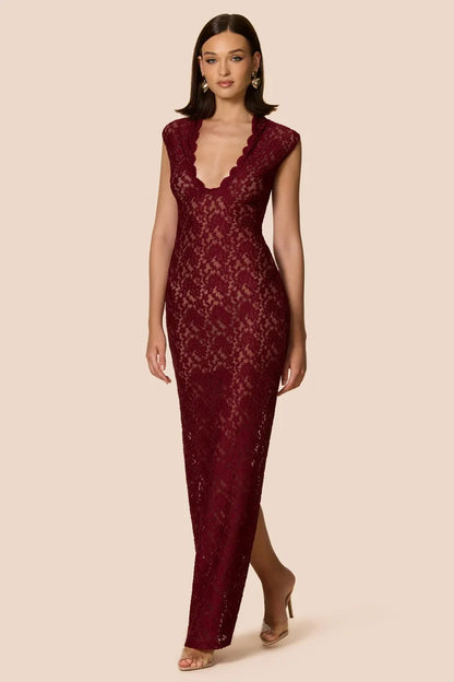 Nookie Mystique Maxi Dress - Wine