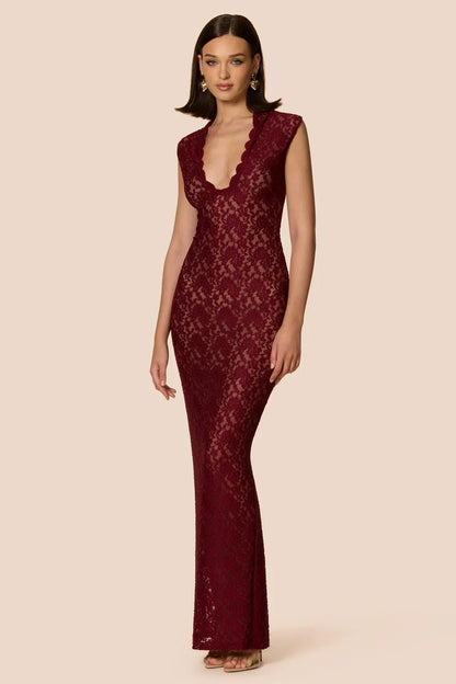 Nookie Mystique Maxi Dress - Wine