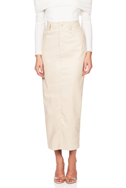 Nookie Off Duty Skirt - Cream - SHOPJAUS - JAUS