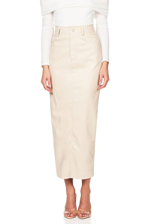 Nookie Off Duty Skirt - Cream - SHOPJAUS - JAUS