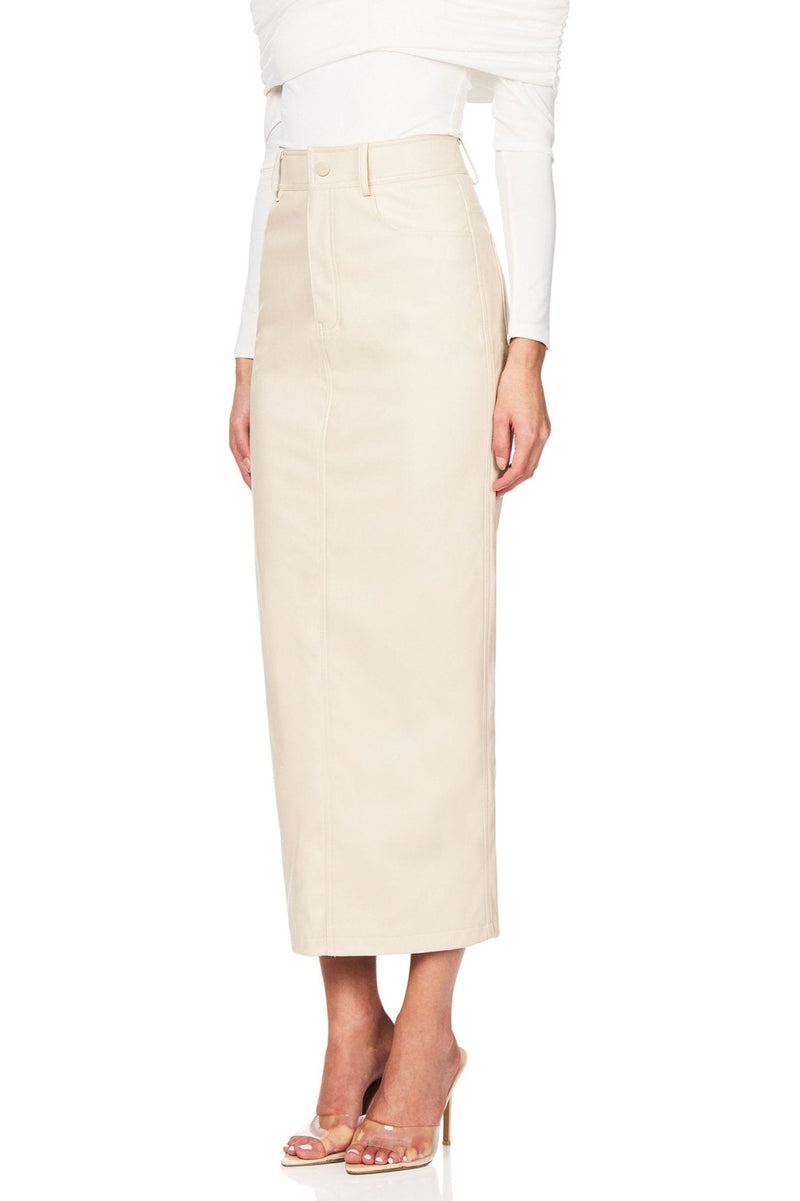 Nookie Off Duty Skirt - Cream - SHOPJAUS - JAUS