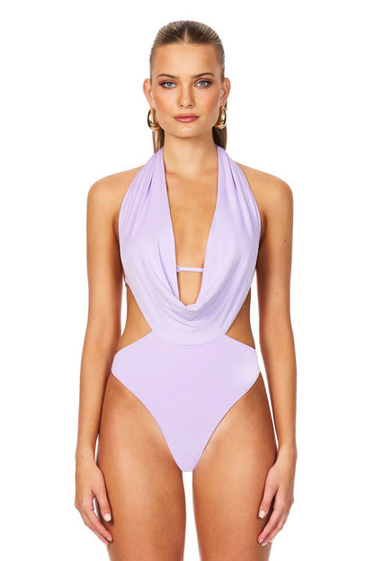 Nookie Olivia Drape Bodysuit - Lilac - SHOPJAUS - JAUS
