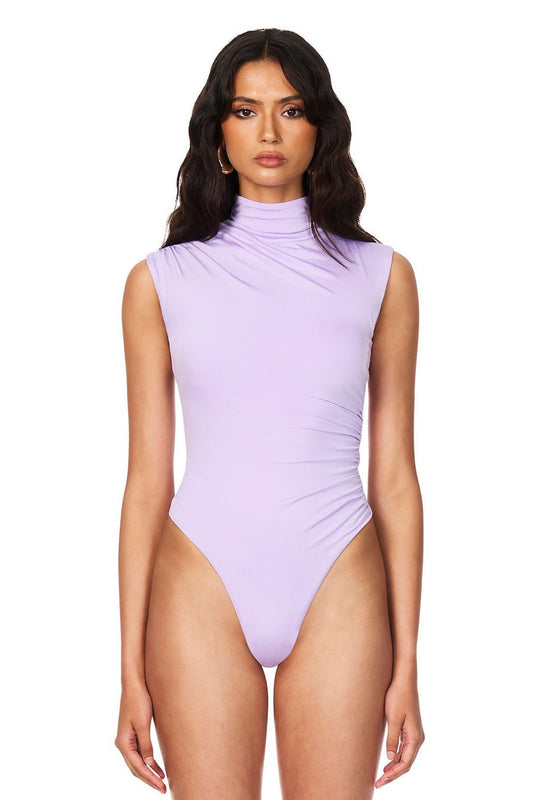Nookie Olivia High Neck Bodysuit - Lilac - SHOPJAUS - JAUS